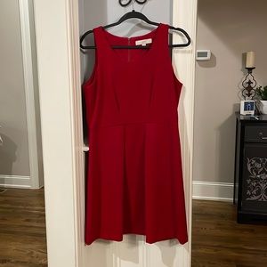 EUC Red Loft Dress, Size 6.